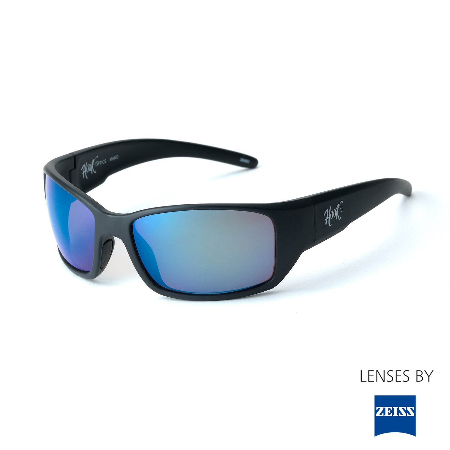 Mako frame with Zeiss polarized lenses for high-definition fishing vision.