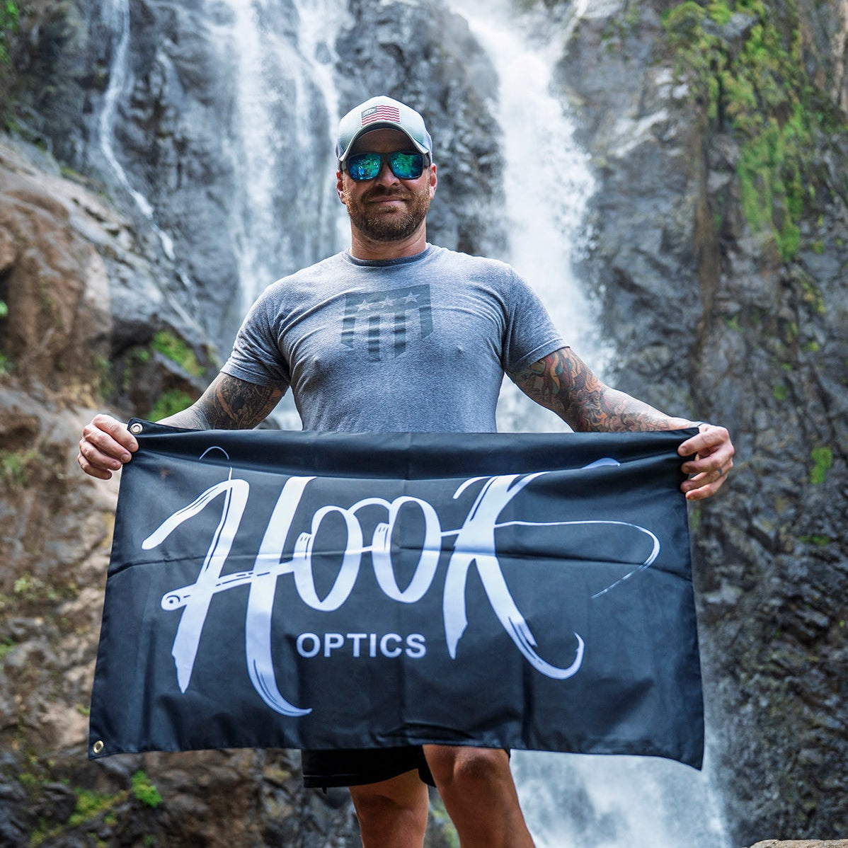 Flag - Hook sunglasses, Handsome guy wearing Hook Optics Best Sunglasses