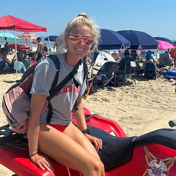 ocean city beach patrol wearing hook optics