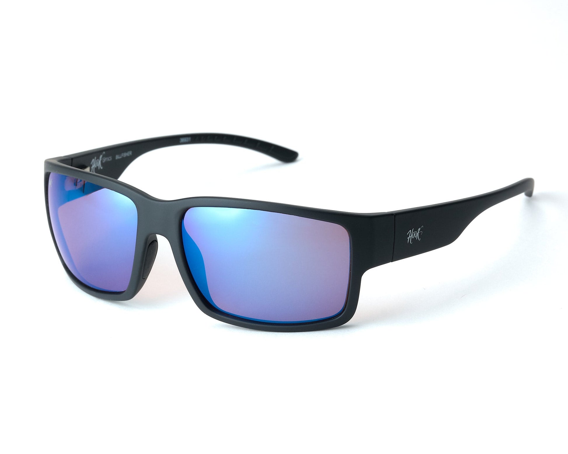 Offshore angler wearing Billfisher polarized sunglasses for clear fish spotting.