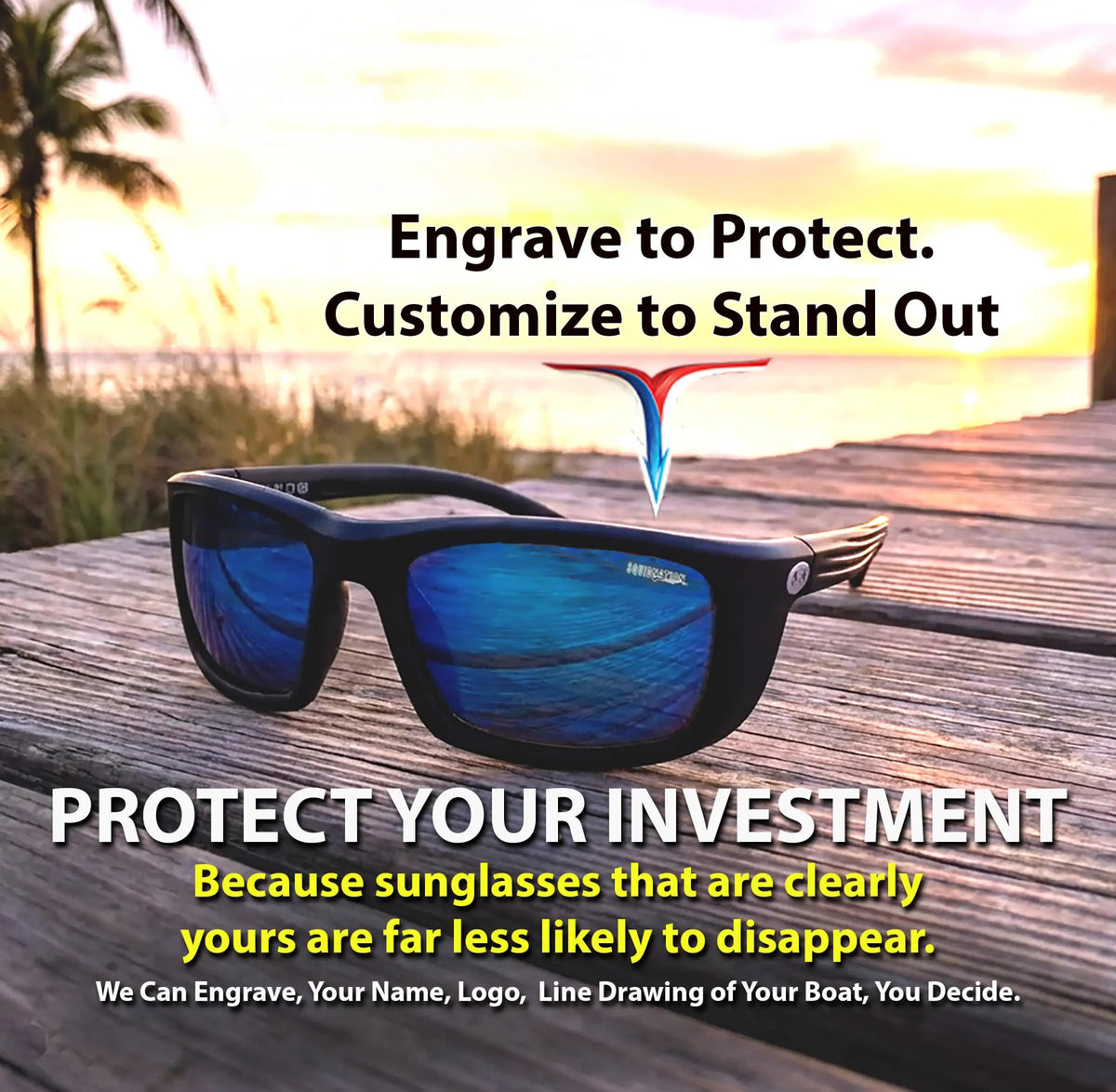 personalize your sunglasses - Hook Optics Sunglasses