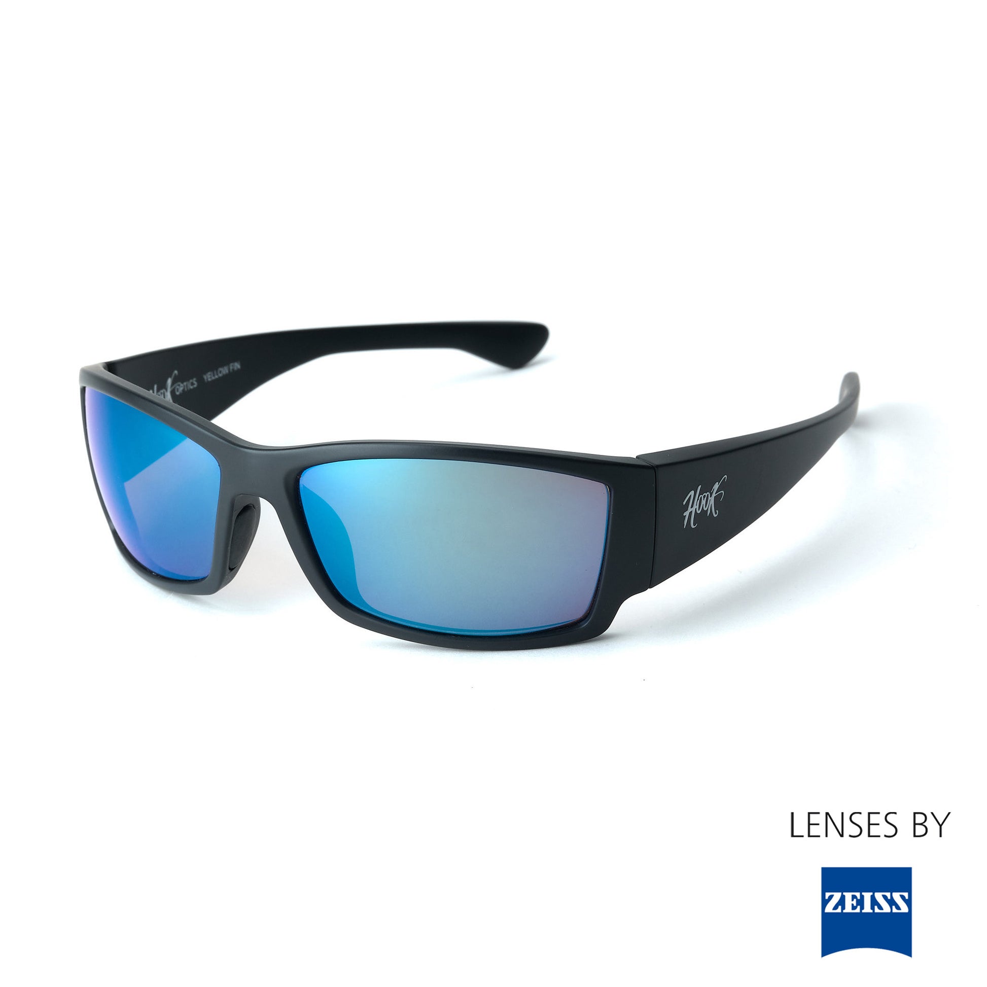 Hook Optics Yellowfin sunglasses with high-performance polarized lenses.