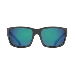 Billfisher Matte Gray Thermoforce lenses with blue mirror | Best Polarized Sunglasses